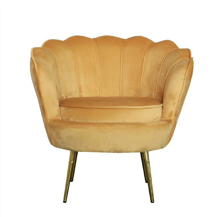 Fauteuil met fluwelen accentstoel