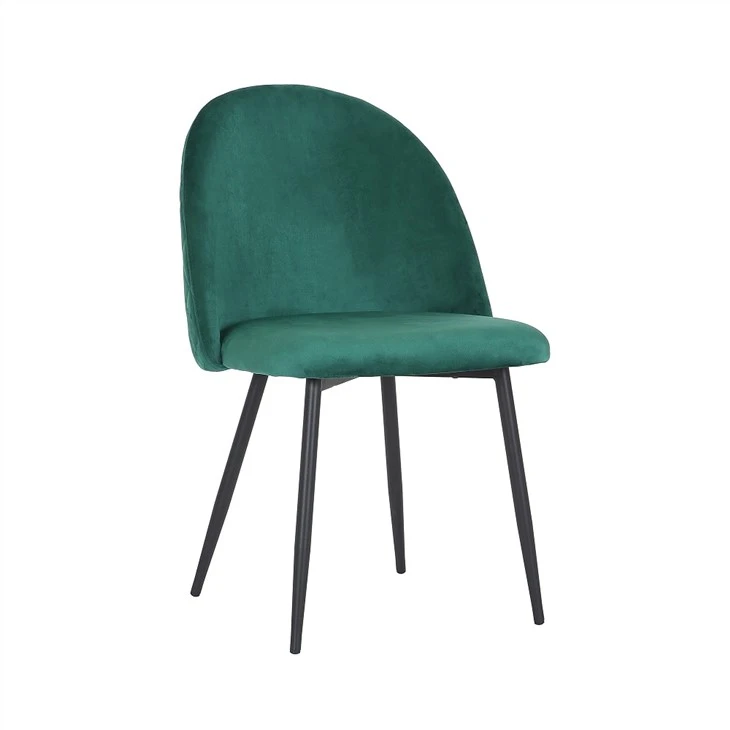 Modieuze nieuwe design fluwelen eetkamerstoel