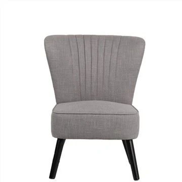 Houten poten Goede zachte stoffen fauteuil
