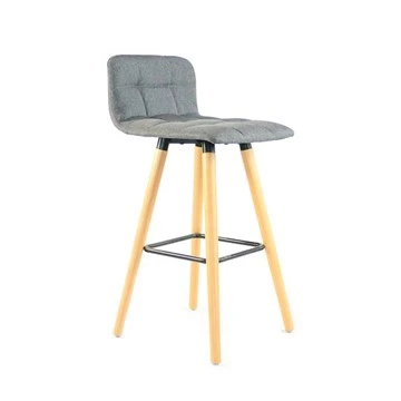 Hoge barkruk van stof, barstoelen met rugleuning