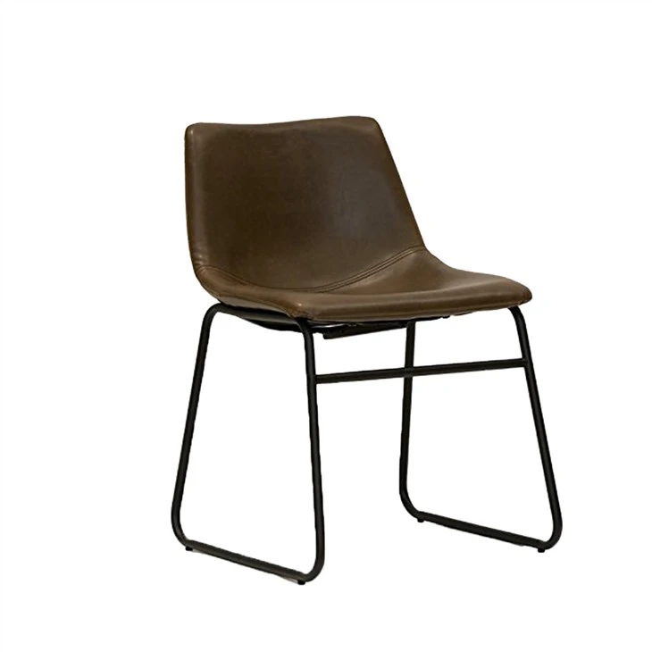 Lotusville vintage PU lederen eetkamerstoelen