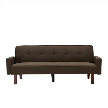 Met linnen gestoffeerde getufte futon-slaapbank
