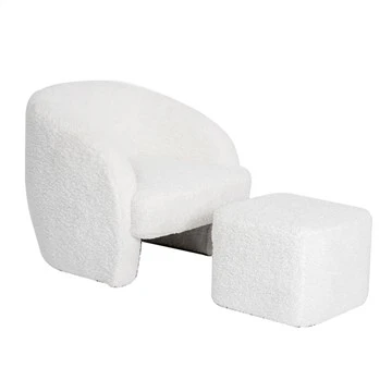Enkele fauteuil met voetsteun