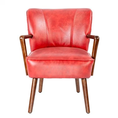 Houten Accentstoel Vrijetijds-Leesfauteuil PRAPIROON-P