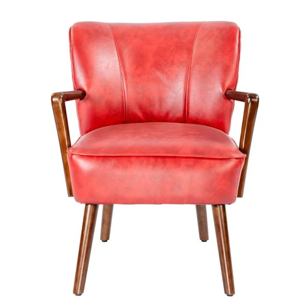 Houten Accentstoel Vrijetijds-Leesfauteuil PRAPIROON-P