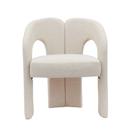 Met stof beklede fauteuil Eetkamerstoel Accentstoel